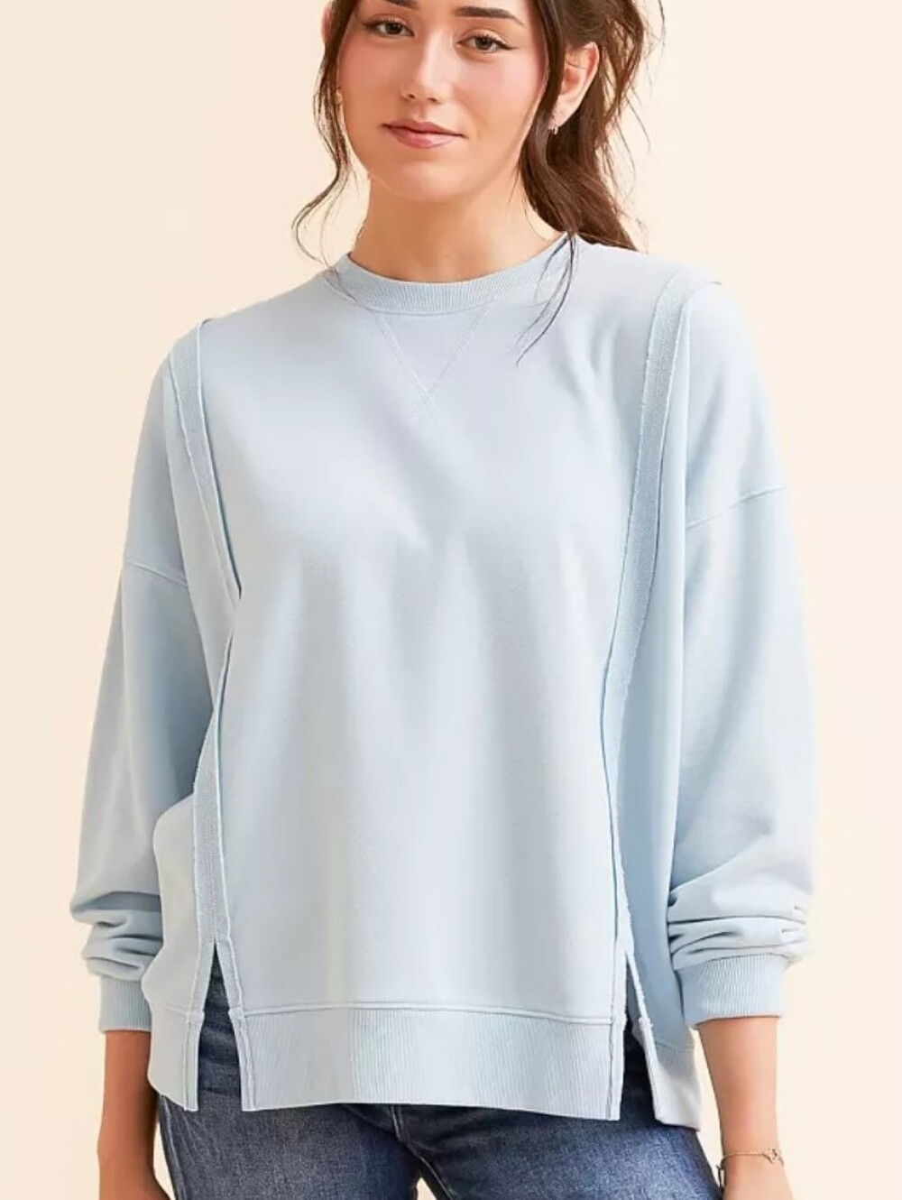 BKE Raw Edge Pullover